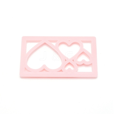 Heart Plastic Baking Cake Cutting Dies Mold DIY-WH0001-78-1