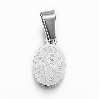 Non-Tarnish 304 Stainless Steel Religion Pendants STAS-G155-91P-1