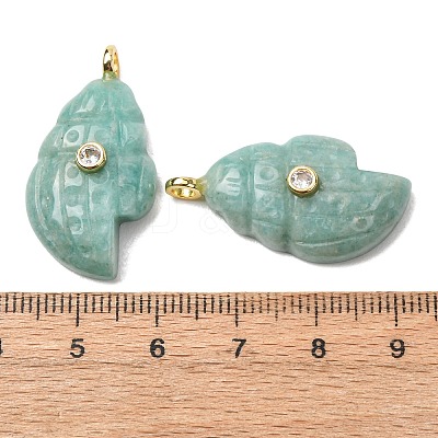 Natural Amazonite Carved Pendants G-H357-05G-01-1