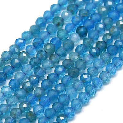 Natural Apatite Beads Strands G-G106-C06-01-1