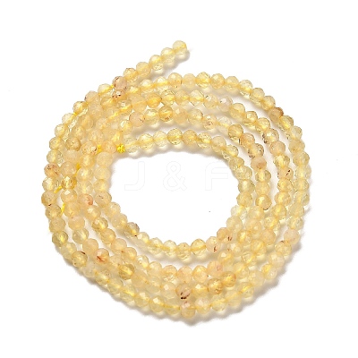 Heated Natural Citrine Beads Strands X-G-Z074-A03-01-1