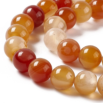 Natural Red Agate Beads Strands G-C011-01C-1