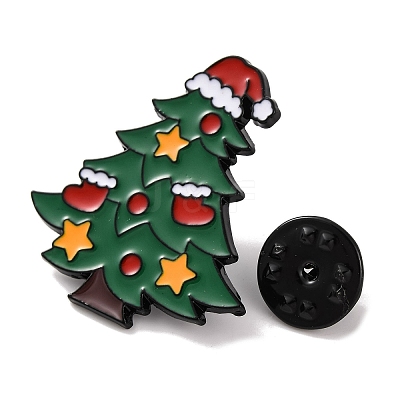 Christmas Tree Enamel Pins JEWB-M043-03D-1
