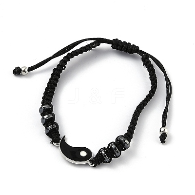 Adjustable Nylon Cord Braided Bead Bracelet EJEW-H118-01P-1