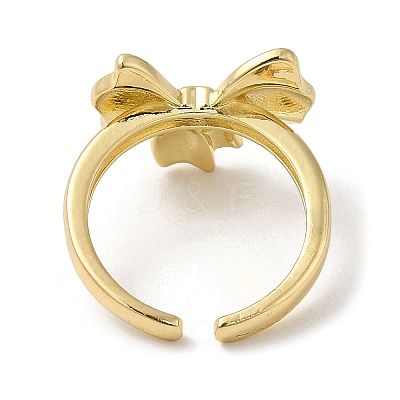 Brass Open Cuff Rings RJEW-Q778-25G-1