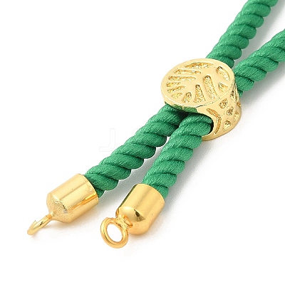 Twisted Nylon Cord Silder Bracelets DIY-B066-03G-14-1