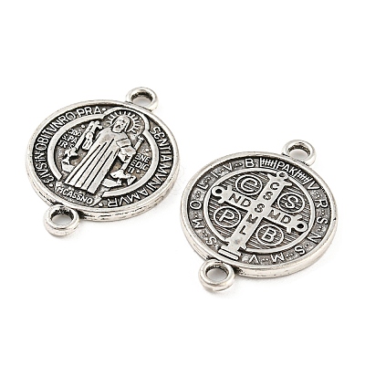 Tibetan Style Alloy Connector Charms TIBE-P001-29AS-1
