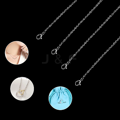 Non-Tarnish 304 Stainless Steel Necklace STAS-J023-02P-1