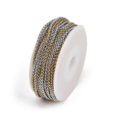 304 Stainless Steel Two Tone Wheat Chains CHS-A019-03GP-1