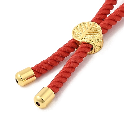 Twisted Nylon Cord Silder Bracelets DIY-B066-03G-15-1