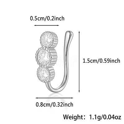 S925 Silver Flower Butterfly Rabbit Star Nose Clip Fashion Jewelry MA2524-10-1