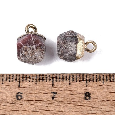 Natural Rhodonite Pendants G-N359-18G-12-1