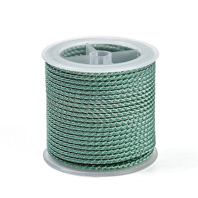 11M Polyester Braided Cord with Cotton Core & Metallic Thread OCOR-Z006-01-37-1