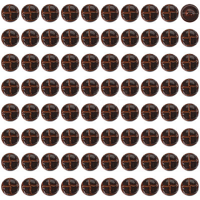 1-Hole Plastic Buttons BUTT-CA0001-34C-1