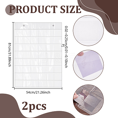 48 Grids PVC Badge Storage Rolls ABAG-WH0046-88-1