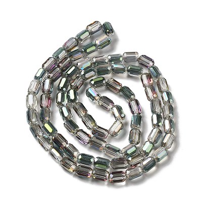 Electroplate Glass Beads Strands EGLA-D031-01-25-1