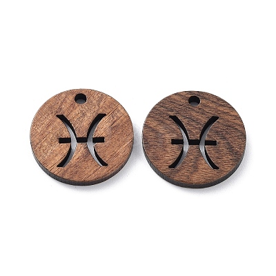 Walnut Wood Laser Cut Pendants WOOD-Q051-06K-1