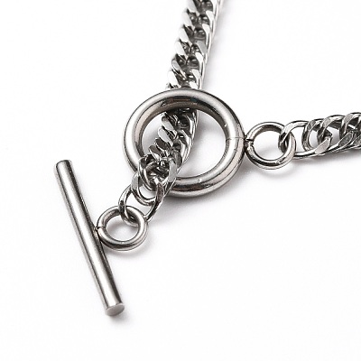 Tarnish Resistant 304 Stainless Steel Diamond Cut Chunky Curb Chains BJEW-JB05766-02-1