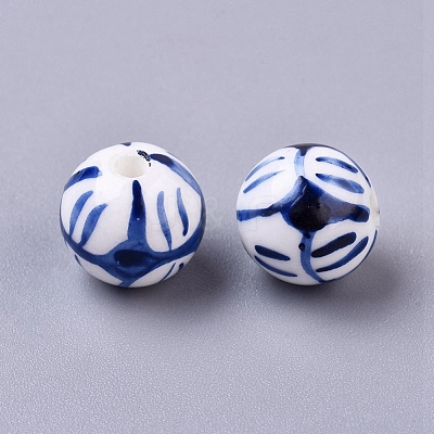 Handmade Porcelain Beads X-PORC-Q212-12mm-1-1