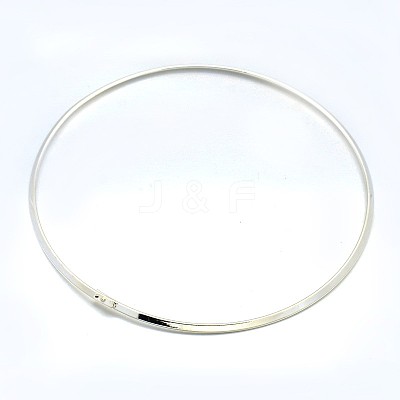 Brass Choker Collar Necklace Making BJEW-F132-02S-1