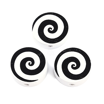 Halloween wood beads WOOD-S064-01D-1