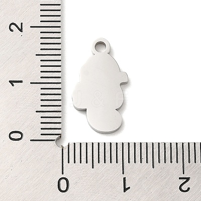 304 Stainless Steel Enamel Pendants STAS-Q301-04P-1