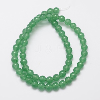 Natural & Dyed Malaysia Jade Bead Strands G-A146-6mm-A04-1