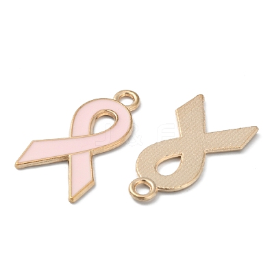 Light Gold Tone Zinc Alloy Enamel Pendants ENAM-WH0061-10A-02-1