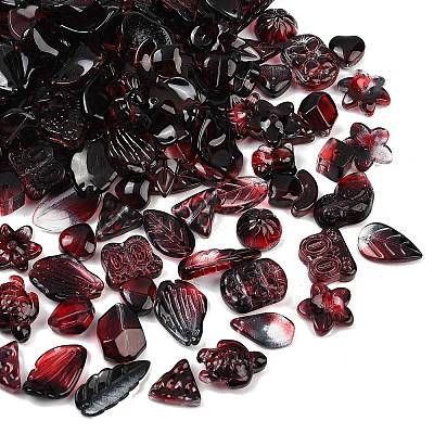 Gradient Color Transparent Glass Beads GLAA-B026-01F-1
