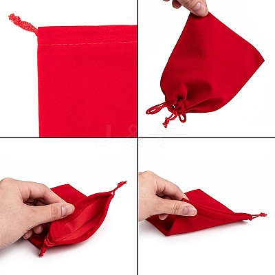 Rectangle Velvet Pouches X1-TP-R002-10x12-04-1