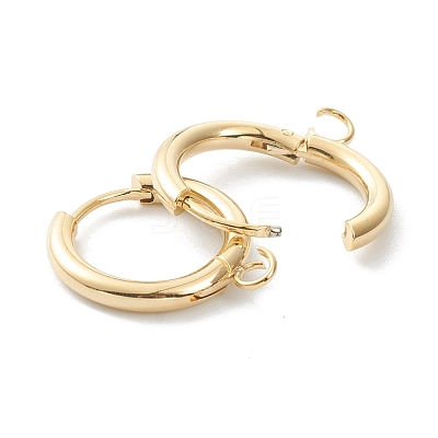 201 Stainless Steel Huggie Hoop Earring Findings STAS-P283-01D-G-1