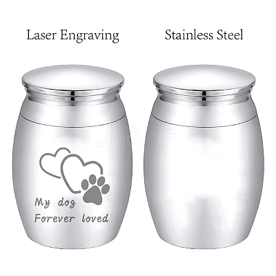 Stainless Steel Cremation Urn AJEW-CN0001-91A-1
