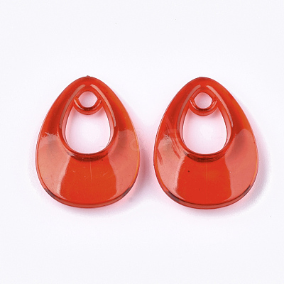 Transparent Acrylic Pendants TACR-S133-067-1