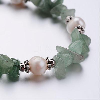 Mixed Stone Bracelets BJEW-JB02470-1