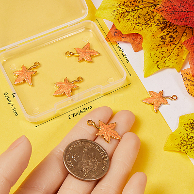 8Pcs 304 Stainless Steel Enamel Pendants STAS-BBC0005-36-1