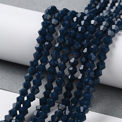 Opaque Solid Color Imitation Jade Glass Beads Strands GLAA-F029-P4mm-09-1