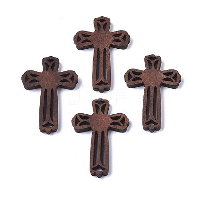 Natural Wood Cabochons X-WOOD-R266-01-1