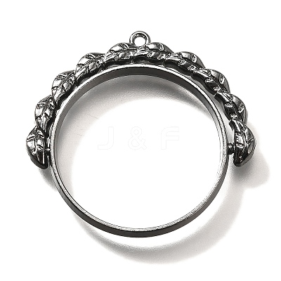 Alloy Open Back Bezel Pendants PALLOY-I223-12B-1