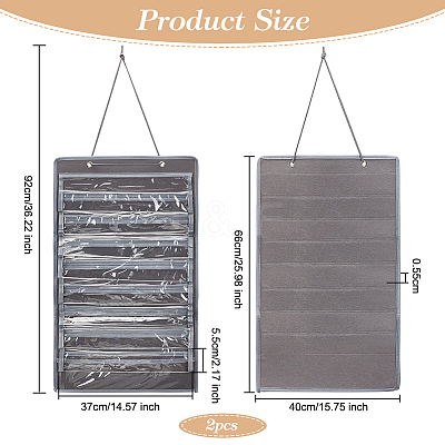 Non-Woven Fabrics Jewelry Hanging Bag ODIS-WH0017-088-1