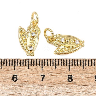 Brass Micro Pave Cubic Zirconia Pendants KK-A269-12G-1