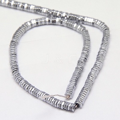 Electroplate Non-magnetic Synthetic Hematite Beads Strands G-J165-3mm-08-1