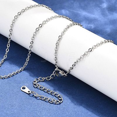 Tarnish Resistant 304 Stainless Steel Necklaces NJEW-E080-13P-1