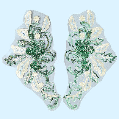 Polyester Embroidery Lace Sewing Ornaments DIY-WH20031-078A-1