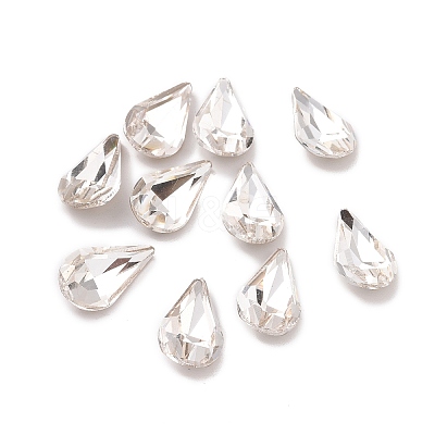 Glass Rhinestone Cabochons GGLA-P002-07D-01-1