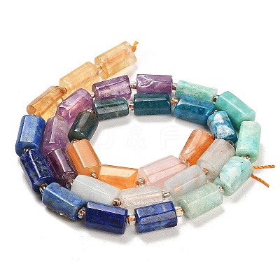 Chakra Natural Mixed Stone Beads Strands G-G068-A38-01-1
