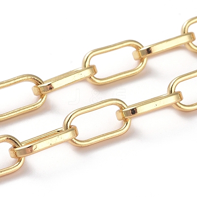 Soldered Brass Paperclip Chains CHC-G005-19G-1
