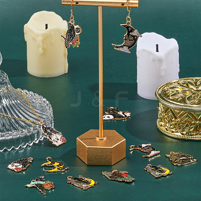 32Pcs 16 Style Alloy Enamel Pendants ENAM-CA0001-49-1