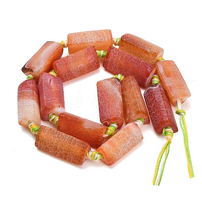 Natural Weathered Agate Beads Strands G-A321-F02-01B-1