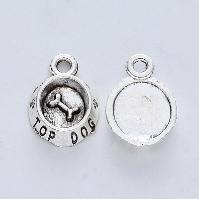 Tibetan Style Alloy Pendants X-TIBE-R316-044AS-RS-1