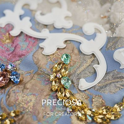Preciosa® MAXIMA Crystal Sew-On Cups Y-PRC-SE10-60010-S-1